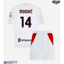 Otroški Nogometni dresi AC Milan Luka Modric #14 Gostujoči 2026-27 Kratek Rokav (+ Kratke hlače)